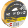 Изолента IEK 0,15х19мм - EX-IZ10-C15-19-25-K05, желтая, 25м