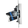 Розетка компьютерная IEK BR-K10-1-K91 СП BRITE РК10-БрАБ RJ45 кат.5E белая